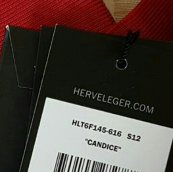 Herve Leger "Candice" Lip Stick Red XXS Dress - Picture 4 of 8